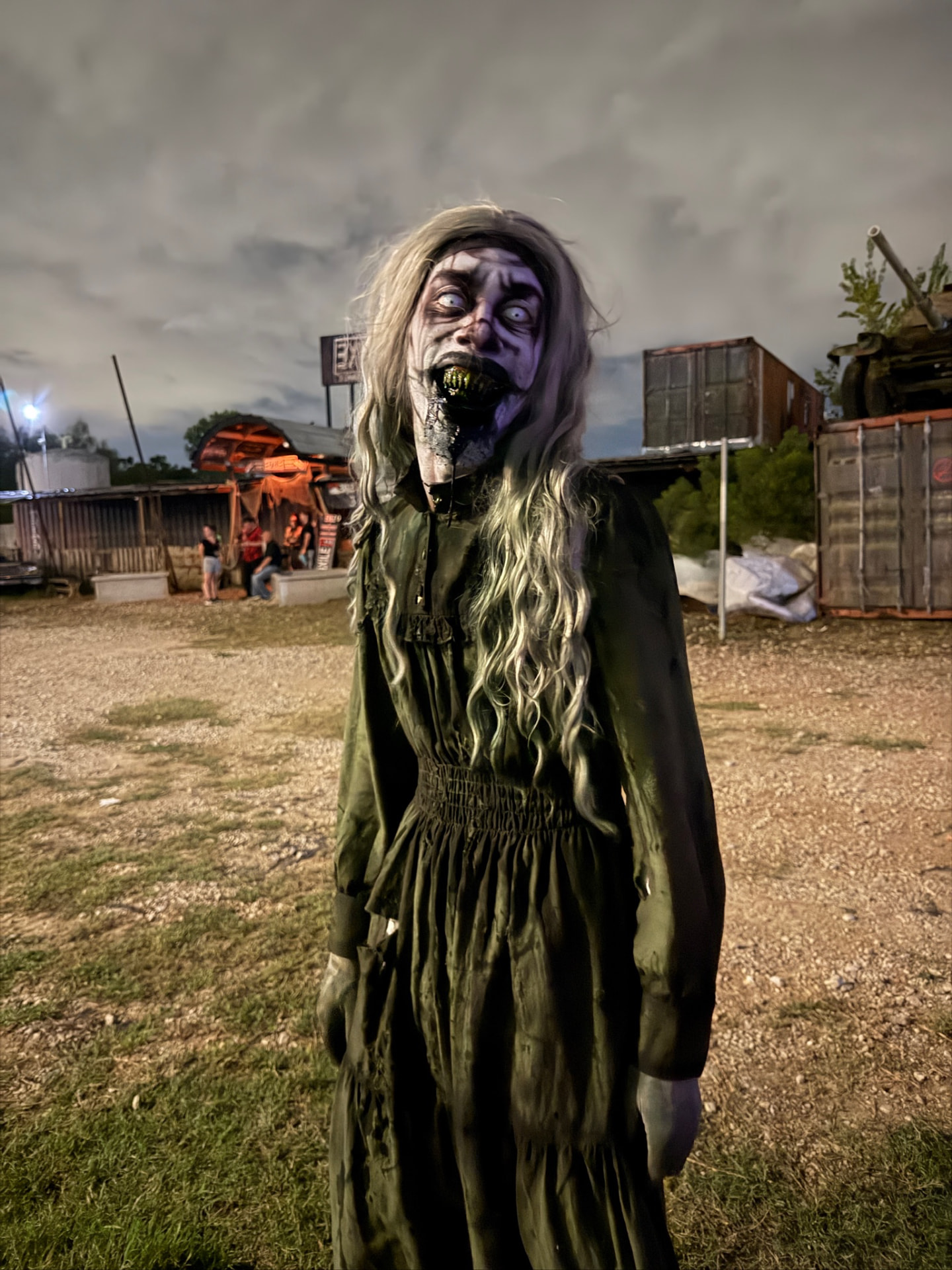 Vanity in costume at night at Phobia Haunt